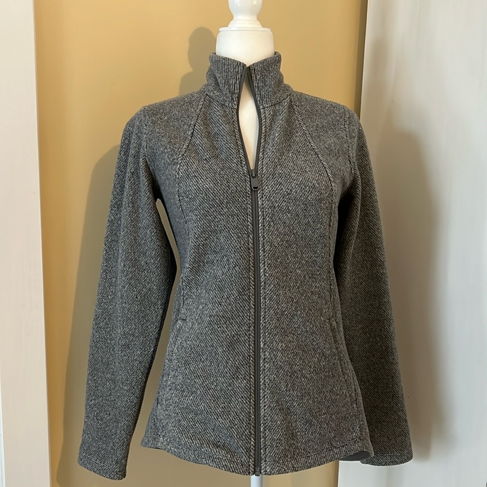 Athleta gray fleece jacket. Size xs